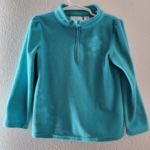 5T Floral Turquoise pullover